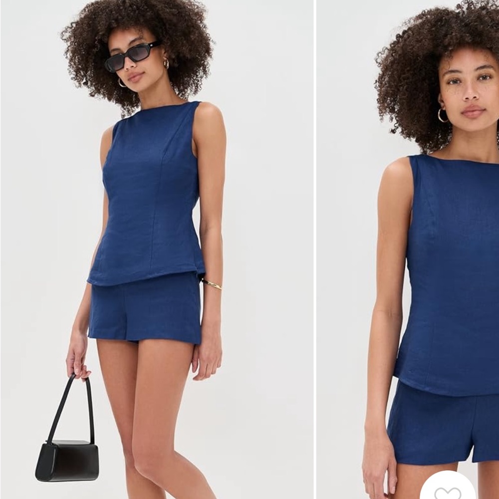 Reformation Eliana Two Piece Linen Set (8)